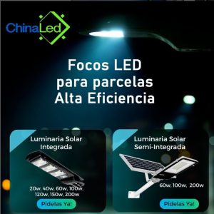 foco solar interior 100W - Importadora de iluminación y electrónica